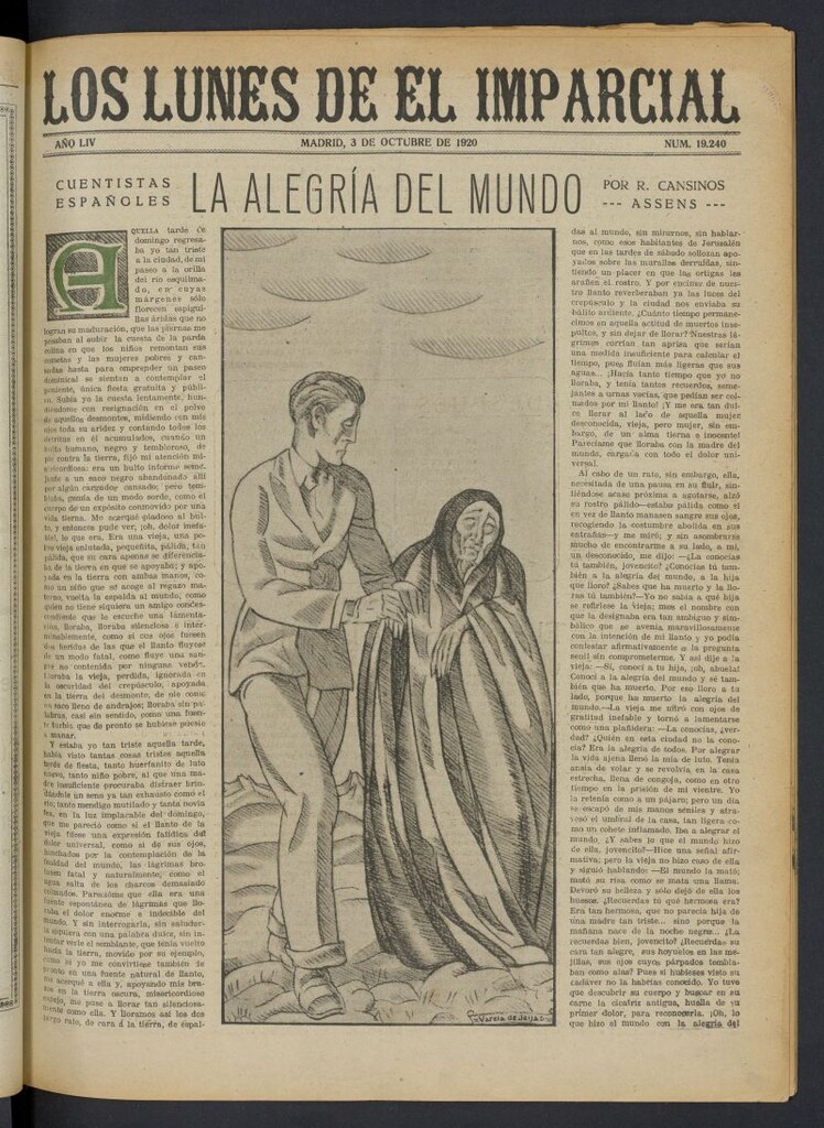 Miniatura de Los Lunes del Imparcial del 3 de octubre de 1920, nº 19.240