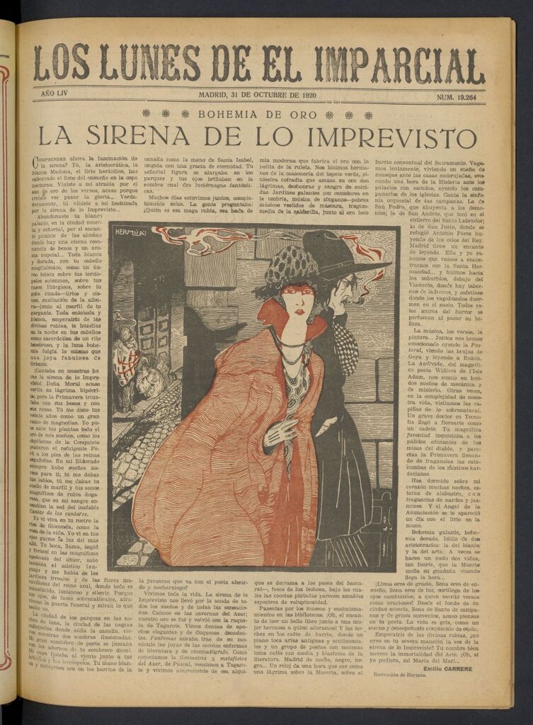 Miniatura de Los Lunes del Imparcial del 31 de octubre de 1920, nº 19.264