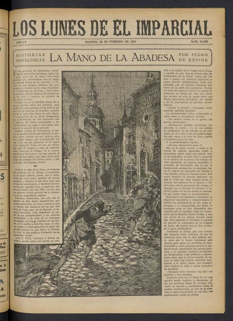 Miniatura de Los Lunes del Imparcial del 20 de febrero de 1921, nº 19.360