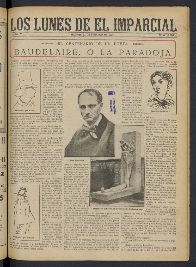 Miniatura de Los Lunes del Imparcial del 27 de febrero de 1921, nº 19.366