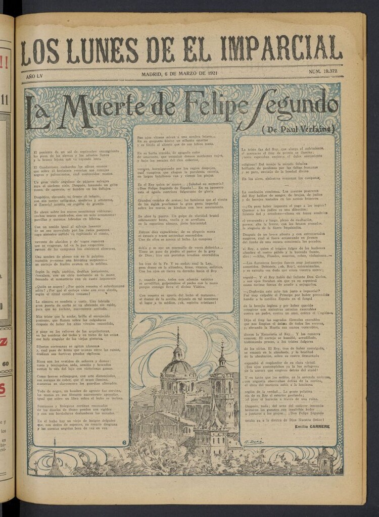 Miniatura de Los Lunes del Imparcial del 6 de marzo de 1921, nº 19.372