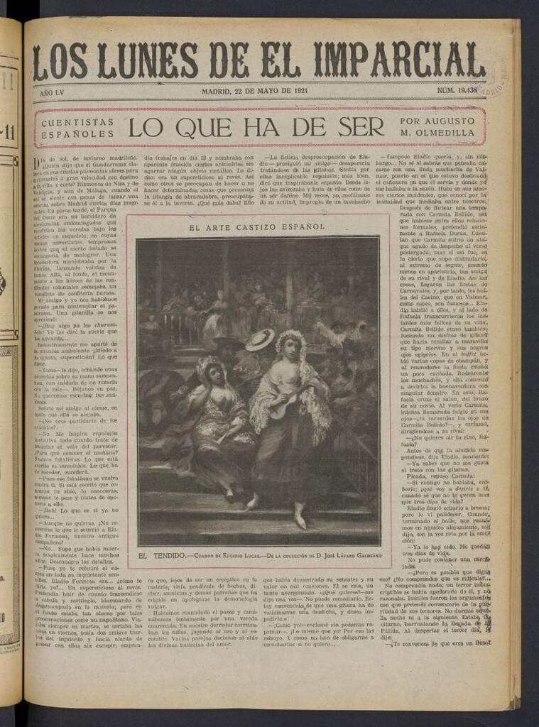 Miniatura de Los Lunes del Imparcial del 22 de mayo de 1921, nº 19.438