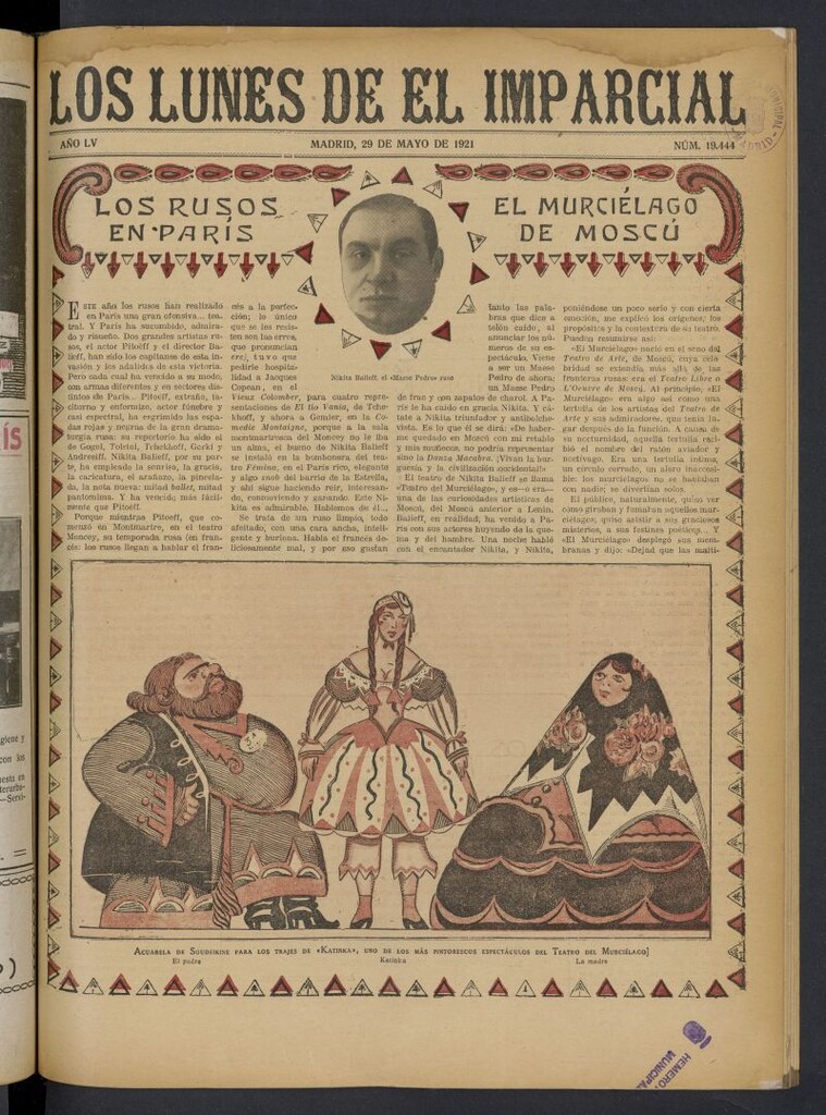 Miniatura de Los Lunes del Imparcial del 29 de mayo de 1921, nº 19.444