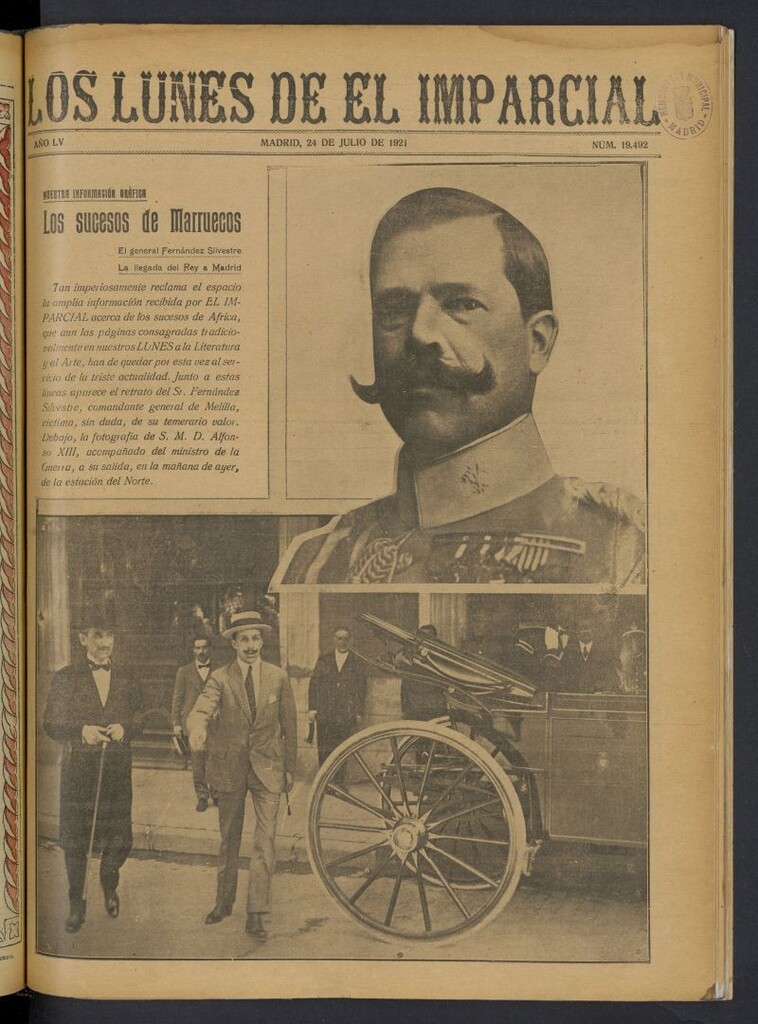 Miniatura de Los Lunes del Imparcial del 24 de julio de 1921, nº 19.492
