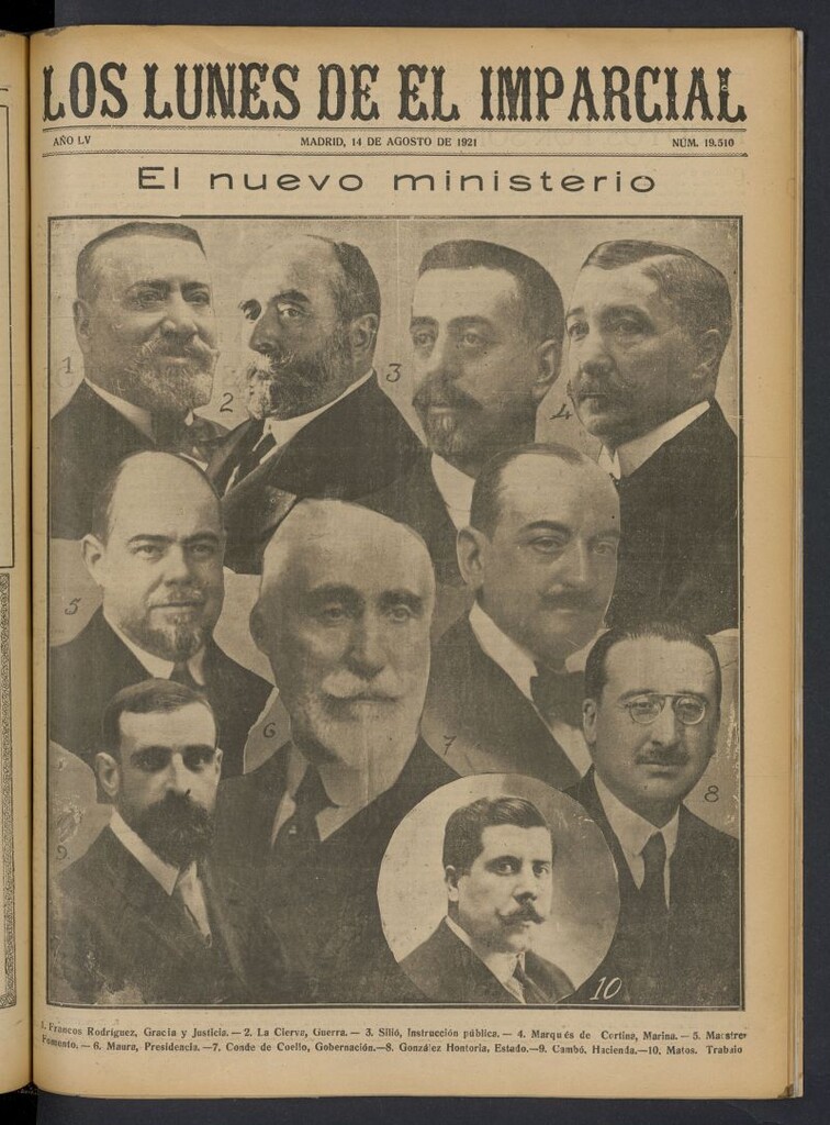 Miniatura de Los Lunes del Imparcial del 14 de agosto de 1921, nº 19.510