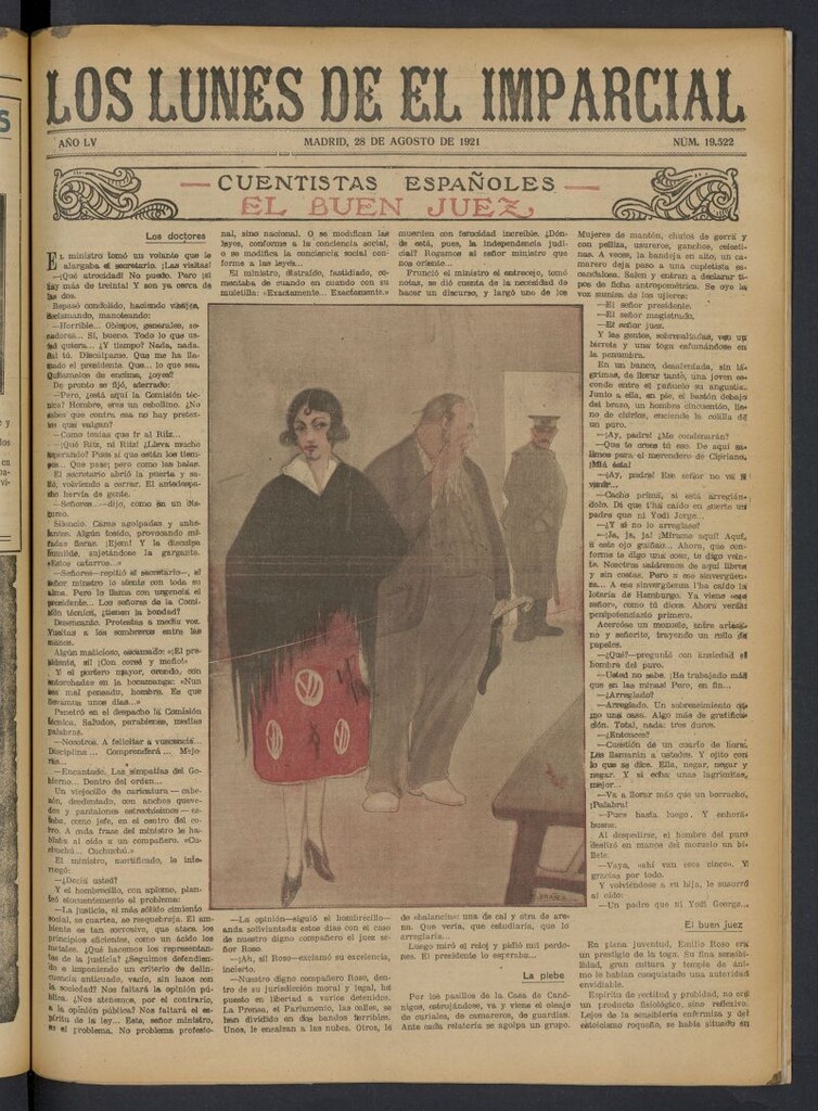 Miniatura de Los Lunes del Imparcial del 28 de agosto de 1921, nº 19.522