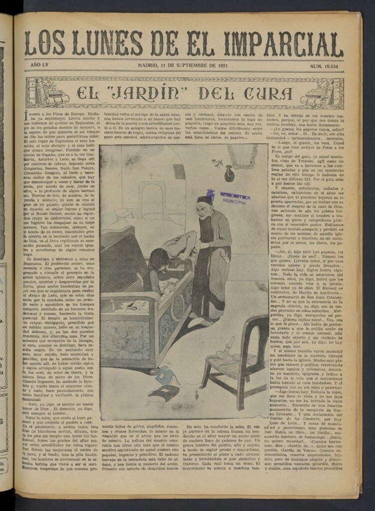 Miniatura de Los Lunes del Imparcial del 11 de septiembre de 1921, nº 19.534