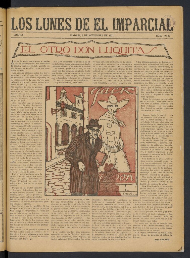 Miniatura de Los Lunes del Imparcial del 6 de noviembre de 1921, nº 19.582