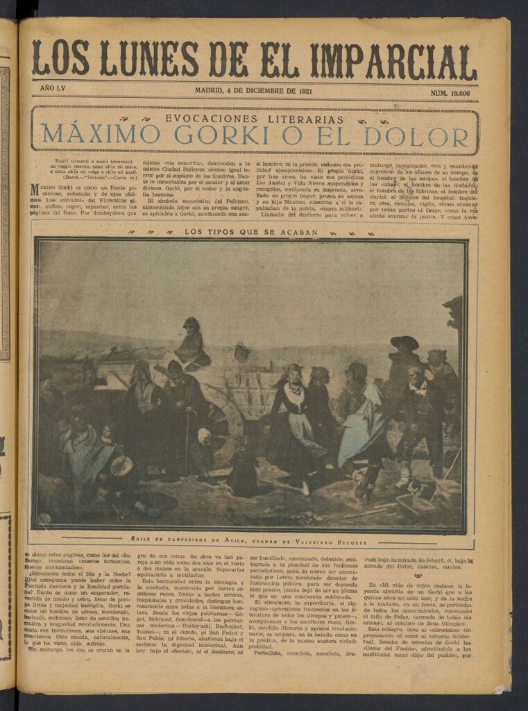 Miniatura de Los Lunes del Imparcial del 4 de diciembre de 1921, nº 19.606