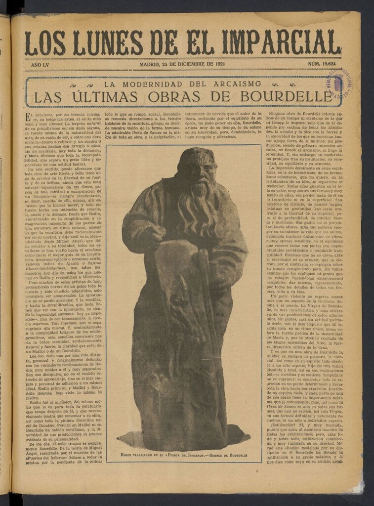 Miniatura de Los Lunes del Imparcial del 25 de diciembre de 1921, nº 19.624