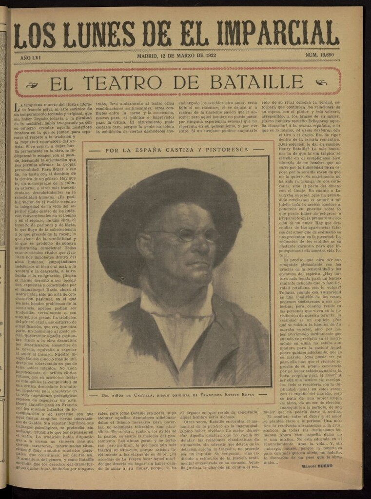 Miniatura de Los Lunes del Imparcial del 12 de marzo de 1922, nº 19.690