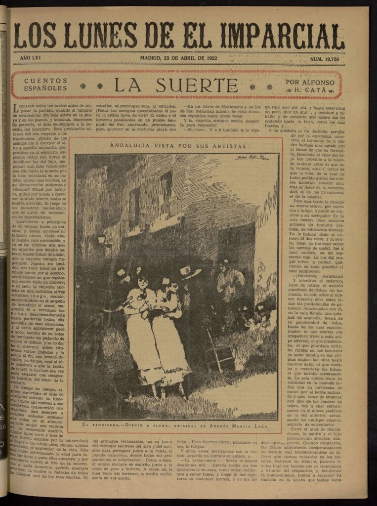 Miniatura de Los Lunes del Imparcial del 23 de abril de 1922, nº 19.726