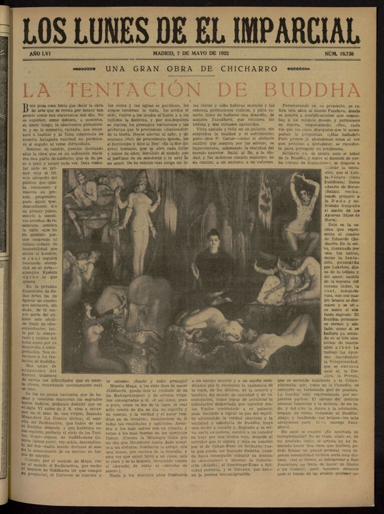 Miniatura de Los Lunes del Imparcial del 7 de mayo de 1922, nº 19.738