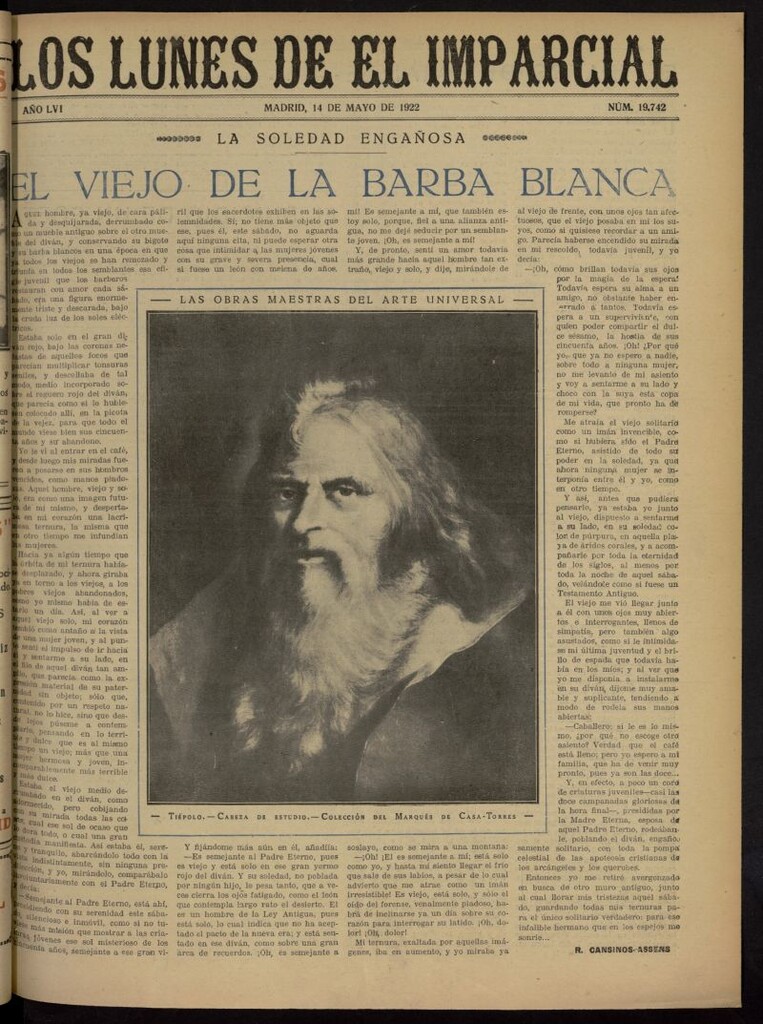 Miniatura de Los Lunes del Imparcial del 14 de mayo de 1922, nº 19.742