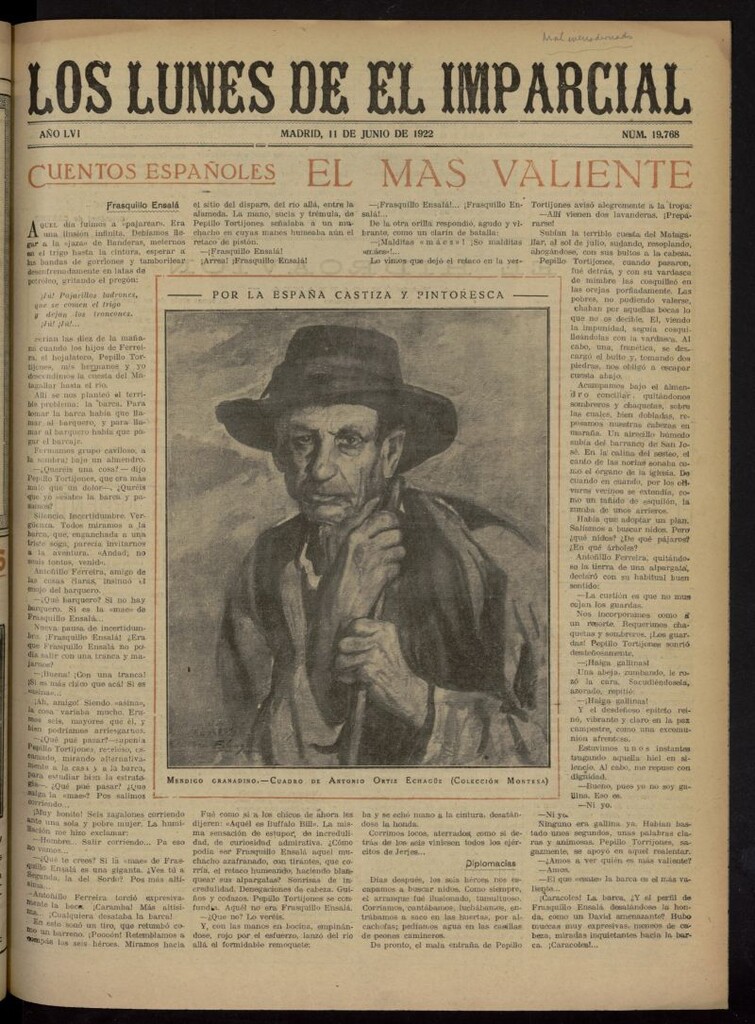 Miniatura de Los Lunes del Imparcial del 11 de junio de 1922, nº 19.768