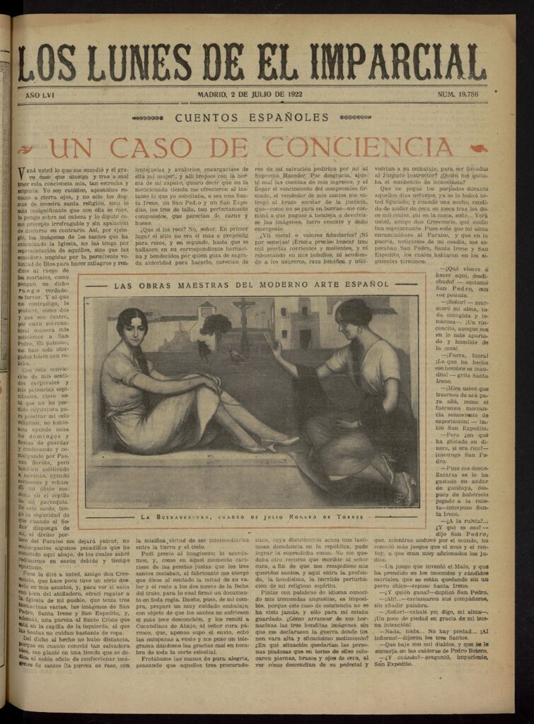 Miniatura de Los Lunes del Imparcial del 2 de julio de 1922, nº 19.786