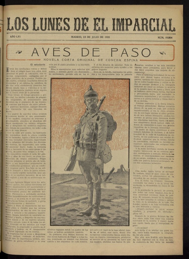 Miniatura de Los Lunes del Imparcial del 23 de julio de 1922, nº 19.804