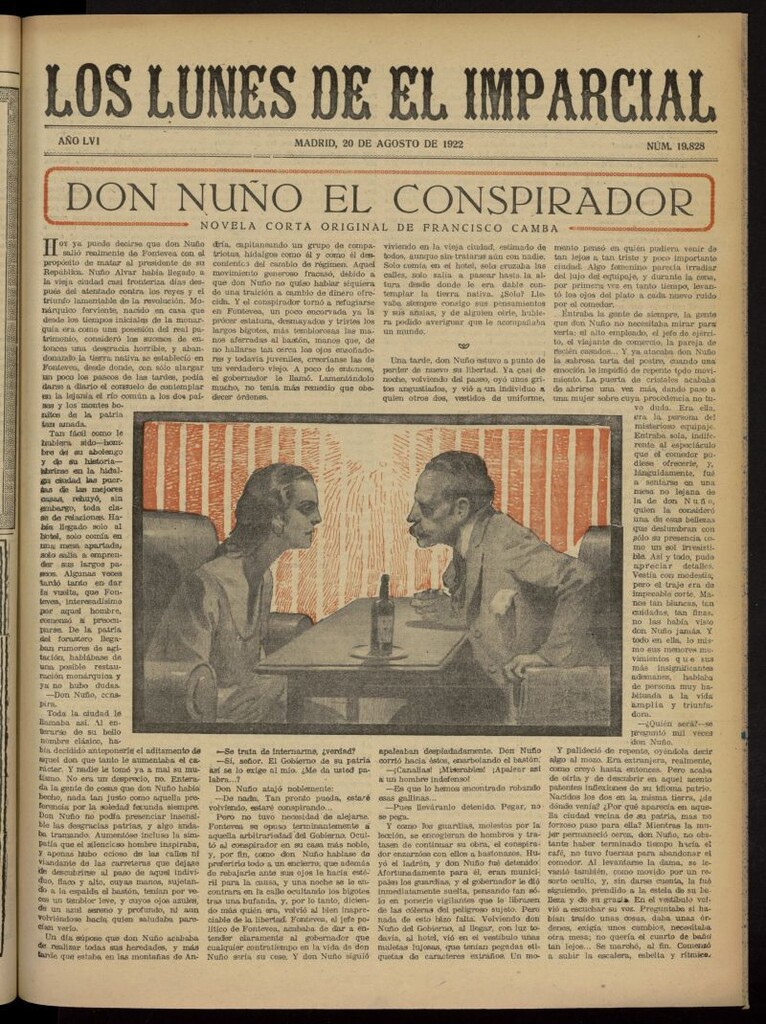Miniatura de Los Lunes del Imparcial del 20 de agosto de 1922, nº 19.828