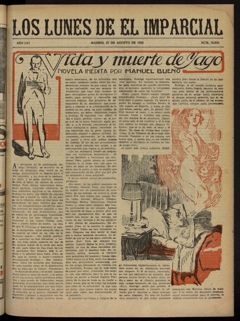 Miniatura de Los Lunes del Imparcial del 27 de agosto de 1922, nº 19.834