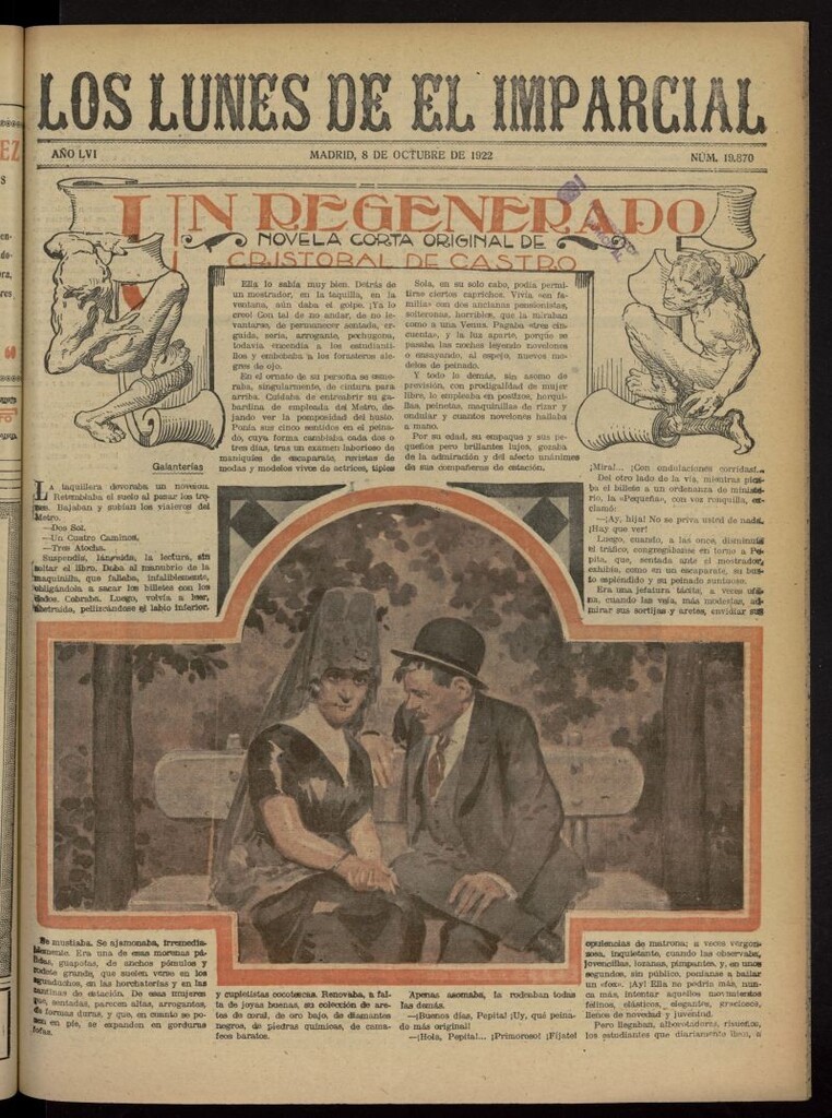 Miniatura de Los Lunes del Imparcial del 8 de octubre de 1922, nº 19.870