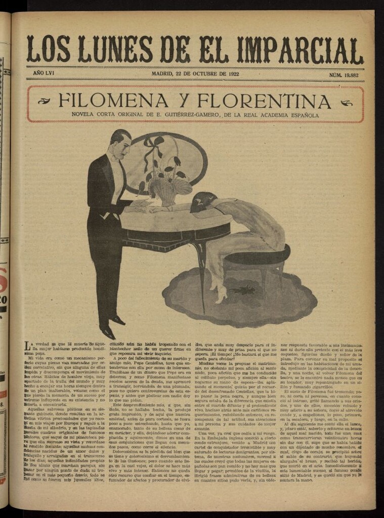 Miniatura de Los Lunes del Imparcial del 22 de octubre de 1922, nº 19.882