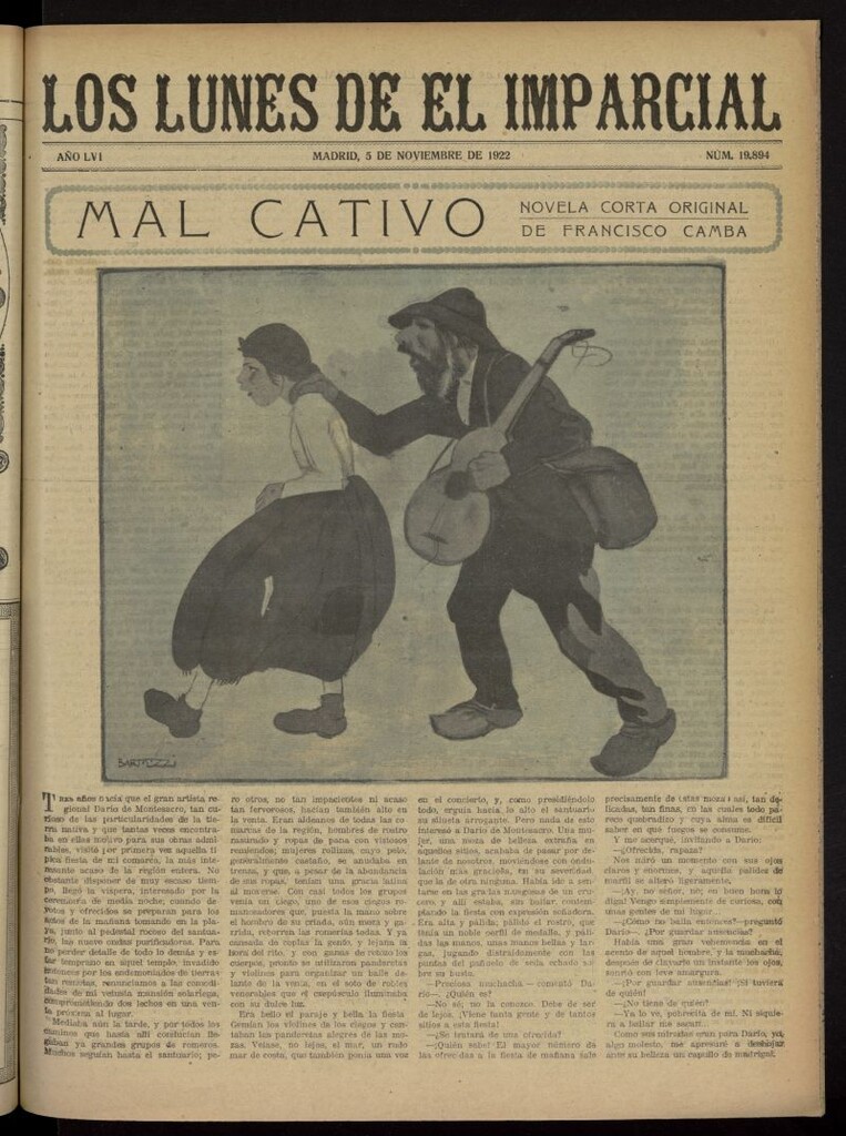 Miniatura de Los Lunes del Imparcial del 5 de noviembre de 1922, nº 19.894
