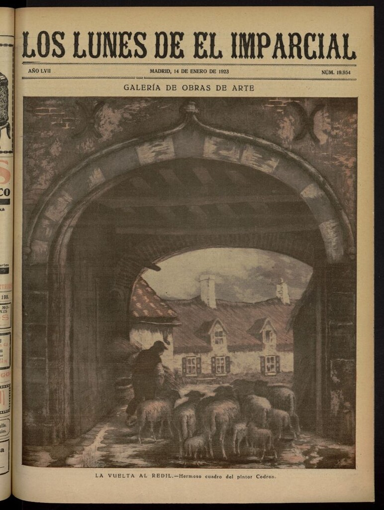 Miniatura de Los Lunes del Imparcial del 14 de enero de 1923, nº 19.954