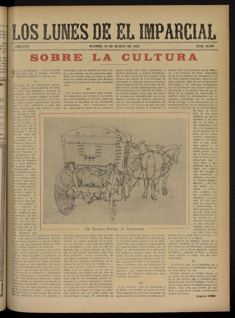 Miniatura de Los Lunes del Imparcial del 18 de marzo de 1923, nº 20.208