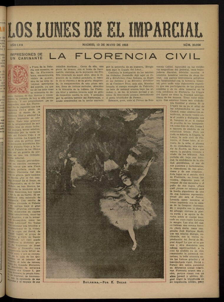 Miniatura de Los Lunes del Imparcial del 13 de mayo de 1923, nº 20.056