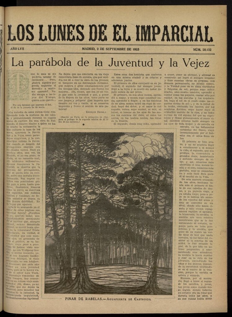 Miniatura de Los Lunes del Imparcial del 2 de septiembre de 1923, nº 20.152