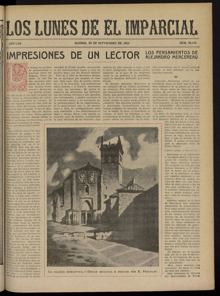 Miniatura de Los Lunes del Imparcial del 30 de septiembre de 1923, nº 20.176