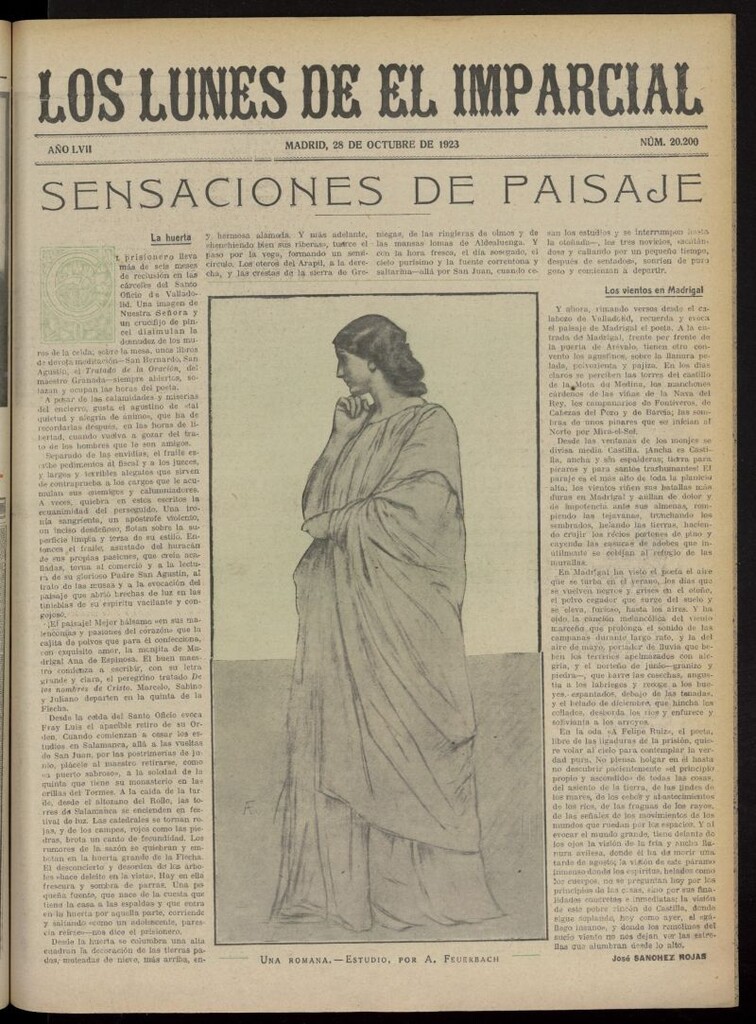 Miniatura de Los Lunes del Imparcial del 28 de octubre de 1923, nº 20.200