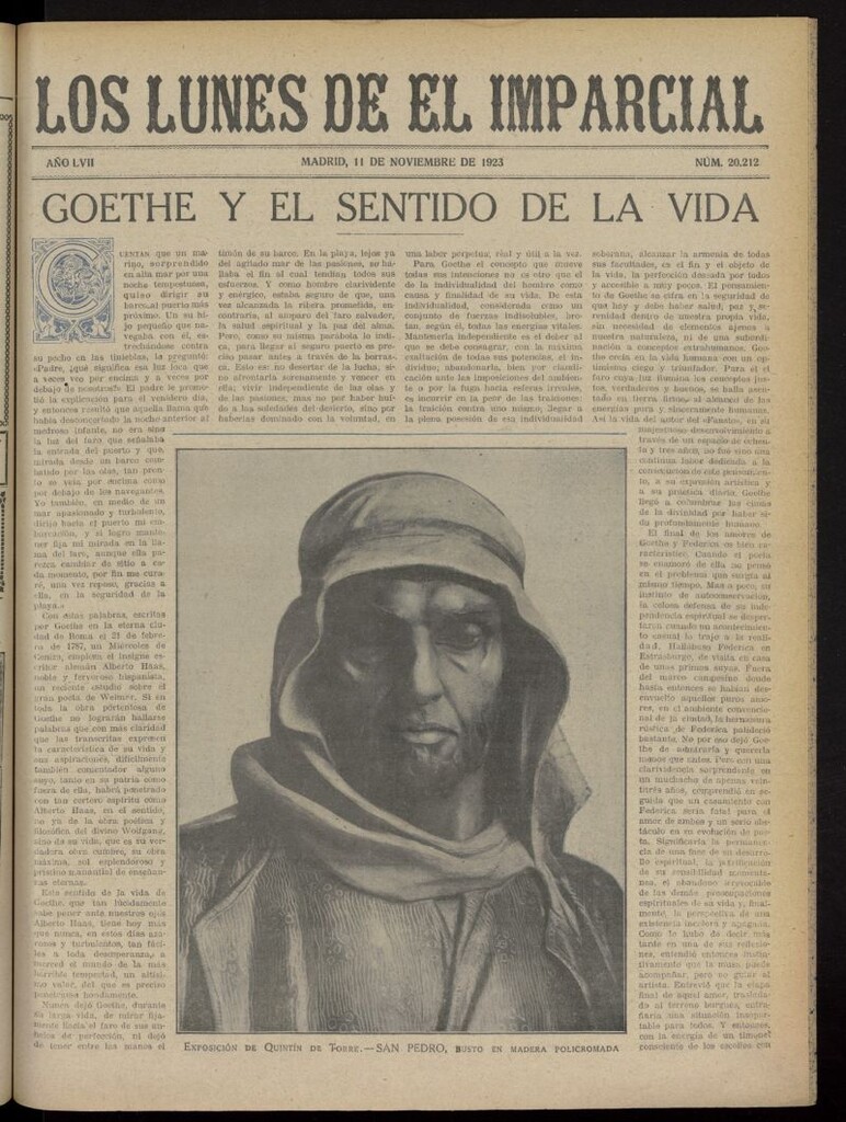 Miniatura de Los Lunes del Imparcial del 11 de noviembre de 1923, nº 20.212