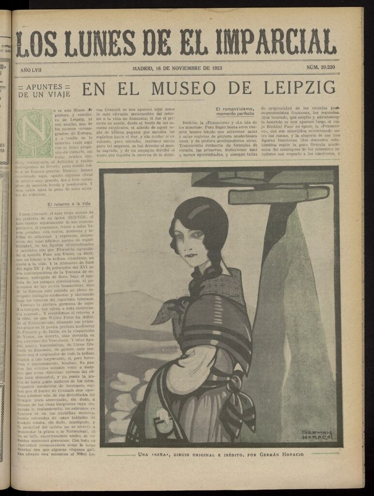 Miniatura de Los Lunes del Imparcial del 18 de noviembre de 1923, nº 20.220
