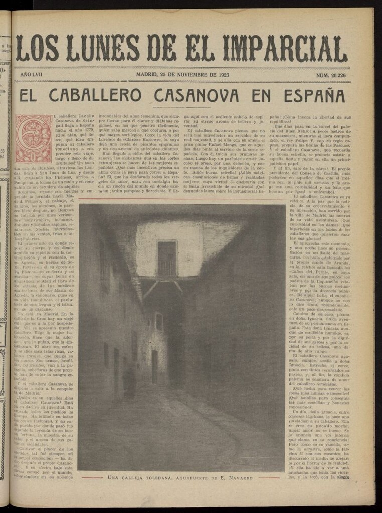 Miniatura de Los Lunes del Imparcial del 25 de noviembre de 1923, nº 20.226