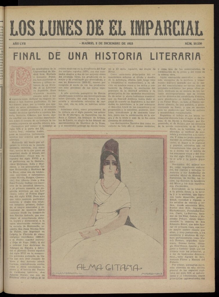 Miniatura de Los Lunes del Imparcial del 2 de diciembre de 1923, nº 20.230