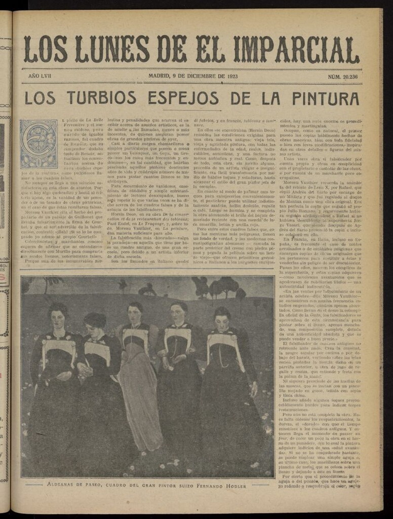 Miniatura de Los Lunes del Imparcial del 9 de diciembre de 1923, nº 20.236