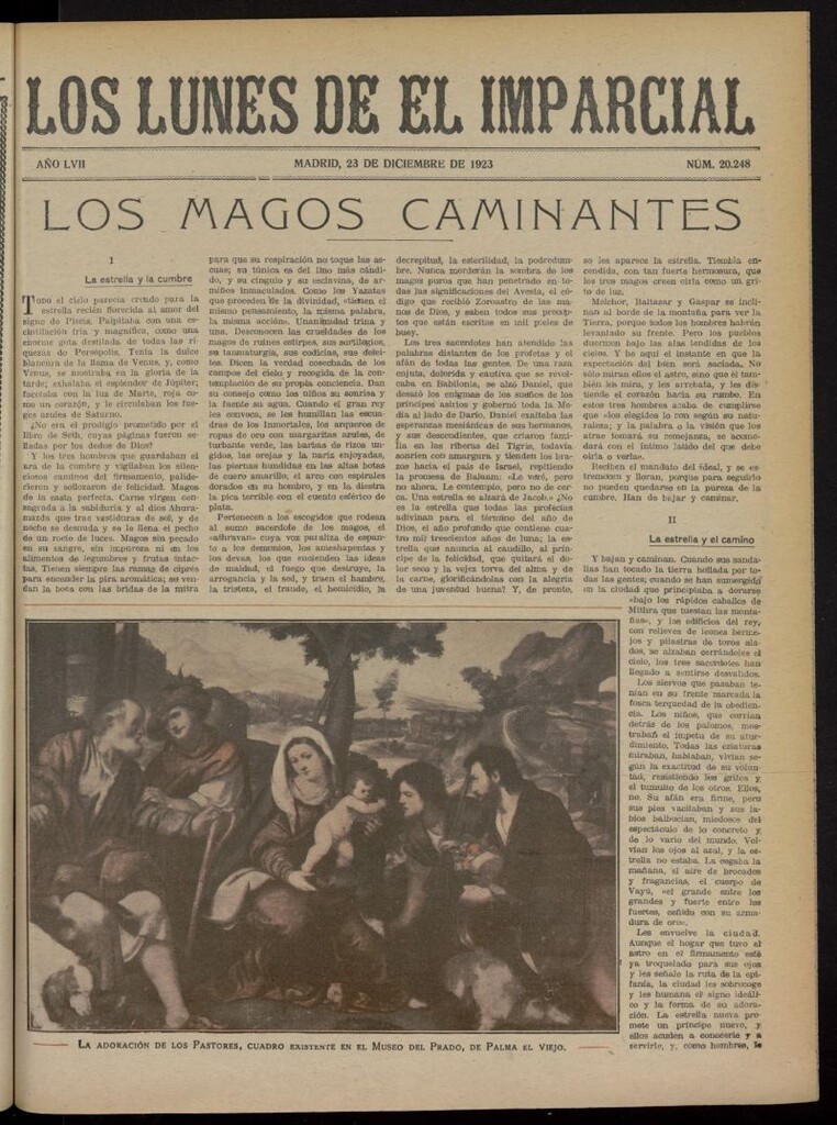 Miniatura de Los Lunes del Imparcial del 23 de diciembre de 1923, nº 20.248
