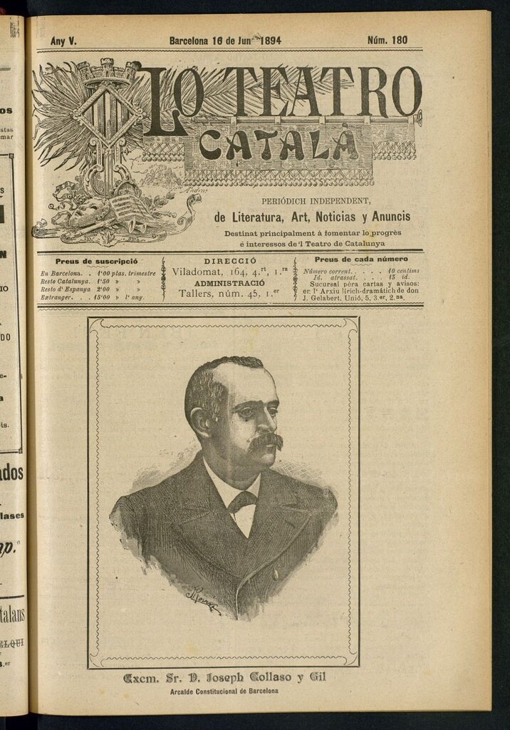 Miniatura de Lo Teatro Catalá del 16 de juny de 1894