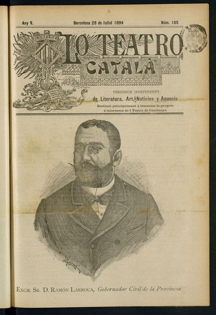 Miniatura de Lo Teatro Catalá del 28 de juliol de 1894