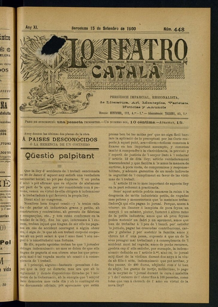 Miniatura de Lo Teatro Catalá del 15 de setembre de 1900
