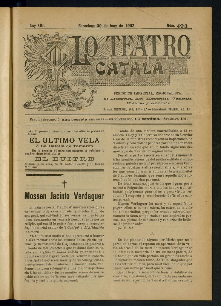 Miniatura de Lo Teatro Catalá del 30 juny de 1902