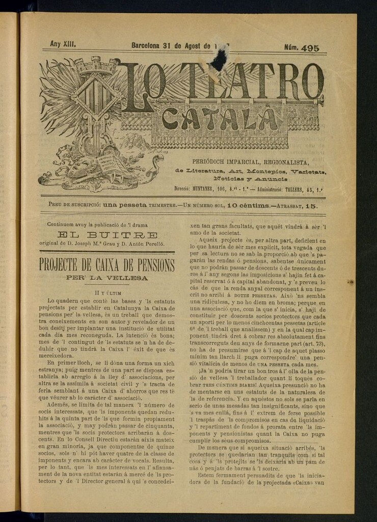 Miniatura de Lo Teatro Catalá del 31 de agost de 1902