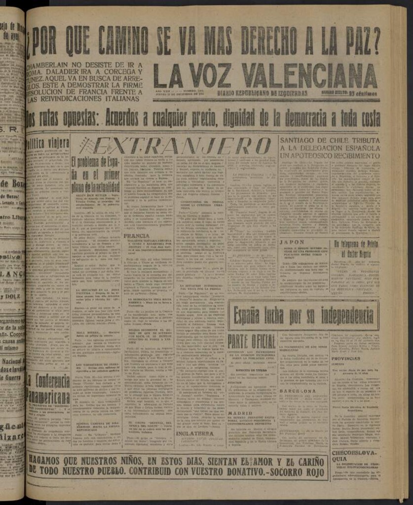 Miniatura de La Voz Valenciana del 22 de diciembre de 1938