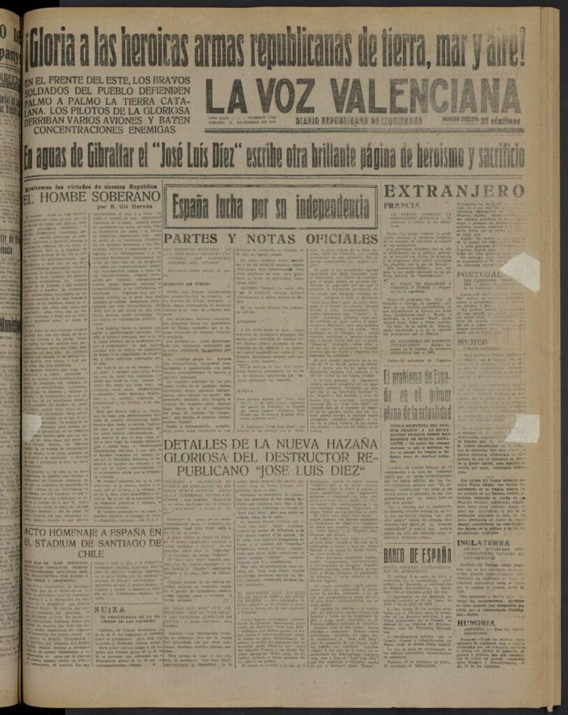 Miniatura de La Voz Valenciana del 31 de diciembre de 1938
