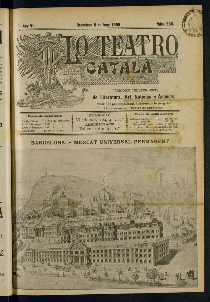 Miniatura de Lo Teatro Catalá del 8 de juny de 1895