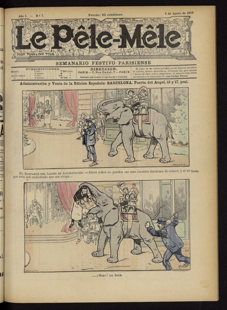 Miniatura de Le Pêle-Mêle del 9 de agosto de 1903, nº 7