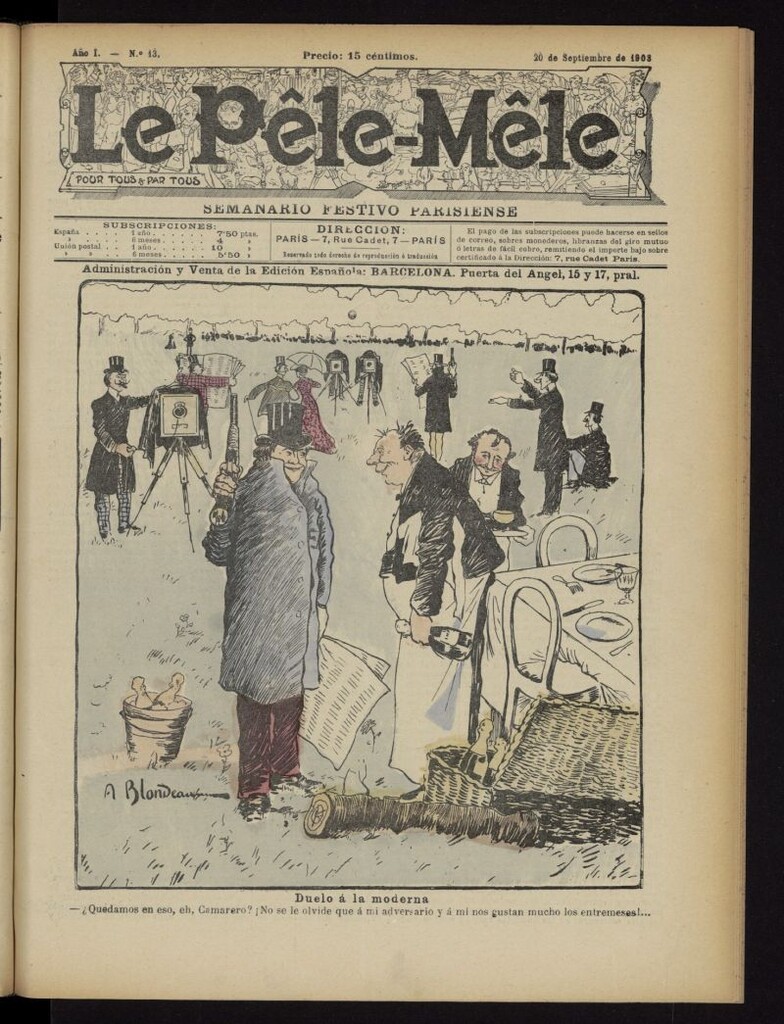 Miniatura de Le Pêle-Mêle del 20 de septiembre de 1903, nº 13