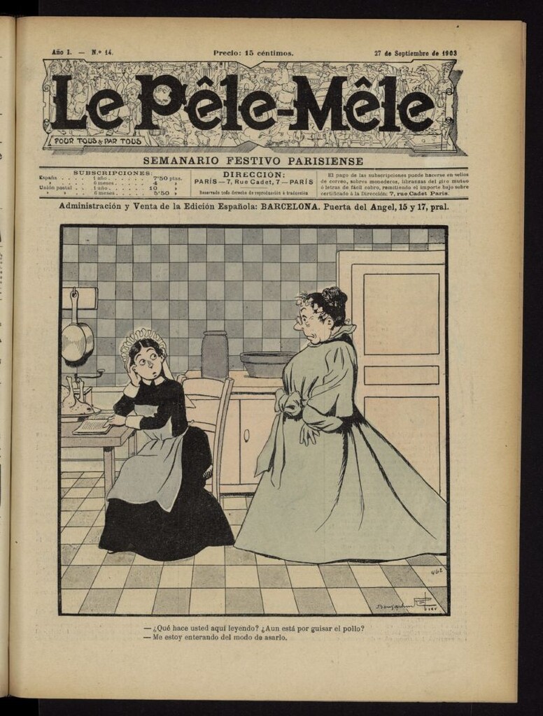 Miniatura de Le Pêle-Mêle del 27 de septiembre de 1903, nº 14