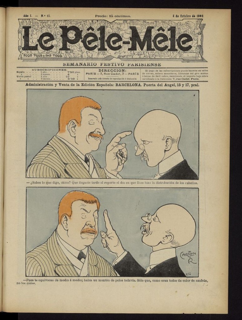 Miniatura de Le Pêle-Mêle del 4 de octubre de 1903, nº 15